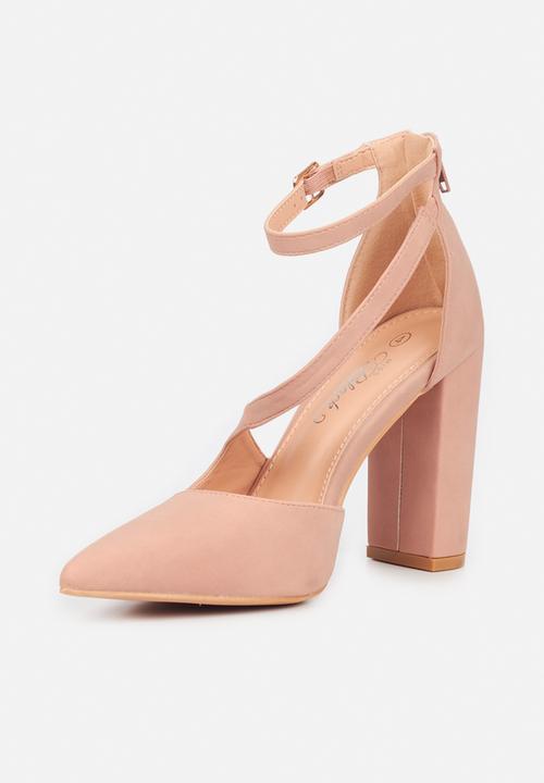 Miss Black - Criss2 ankle strap heel - pink