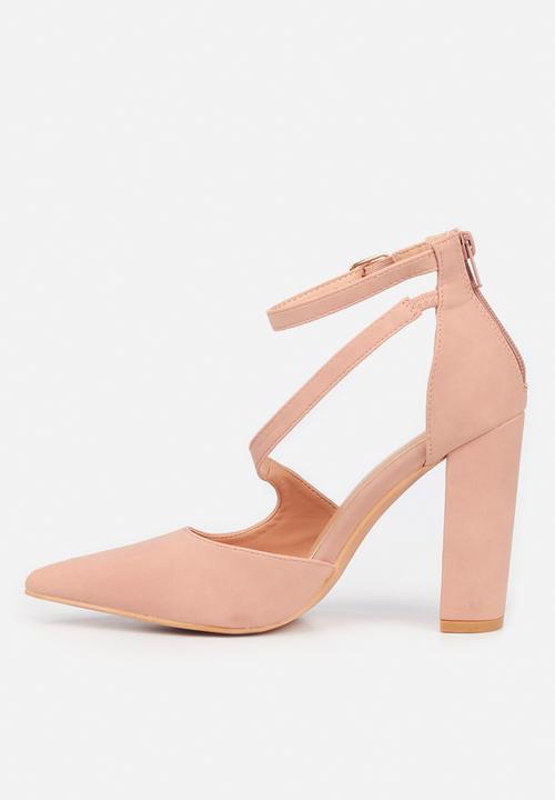 Miss Black - Criss2 ankle strap heel - pink