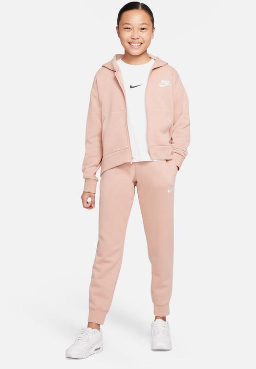 Nike - G nsw club flc pant lbr - rose whisper & white