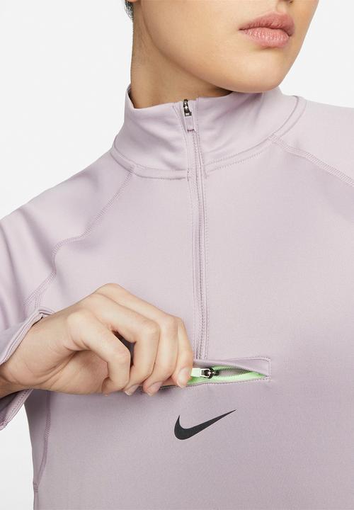 Nike - Nike df element trail midlayer - plum fog/lime glow/black