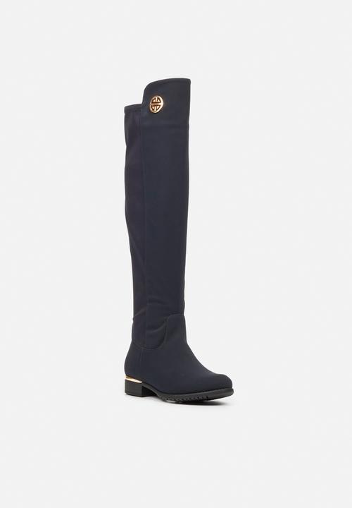 Miss Black - Hadar3 over the knee boot - navy