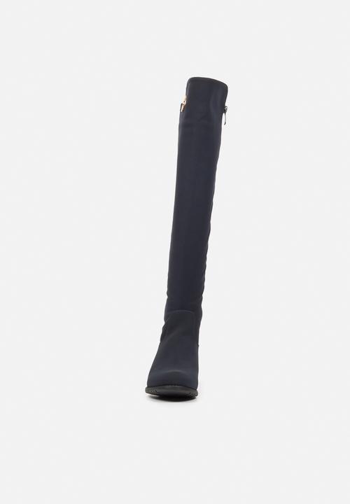 Miss Black - Hadar3 over the knee boot - navy