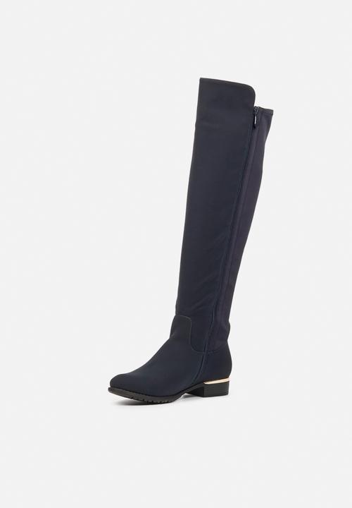 Miss Black - Hadar3 over the knee boot - navy
