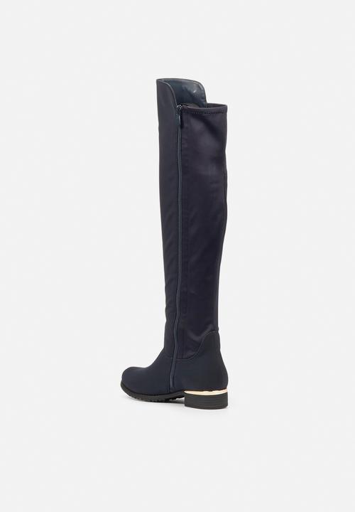Miss Black - Hadar3 over the knee boot - navy