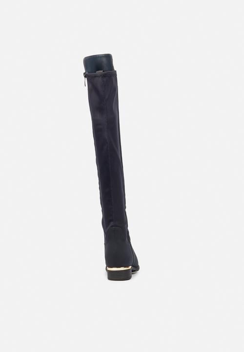 Miss Black - Hadar3 over the knee boot - navy