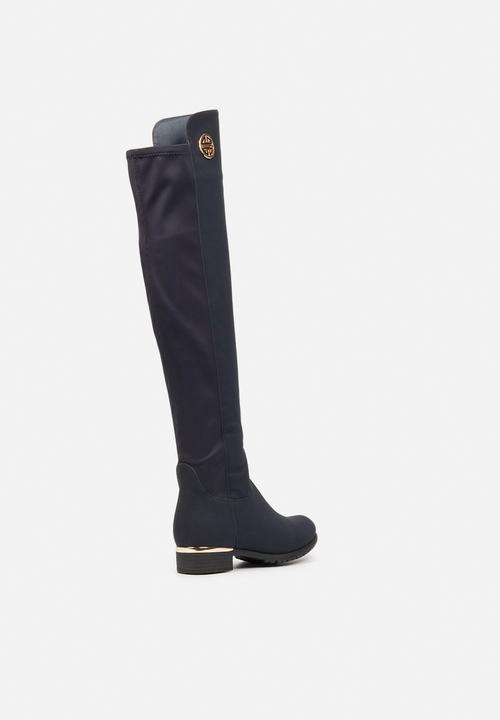 Miss Black - Hadar3 over the knee boot - navy