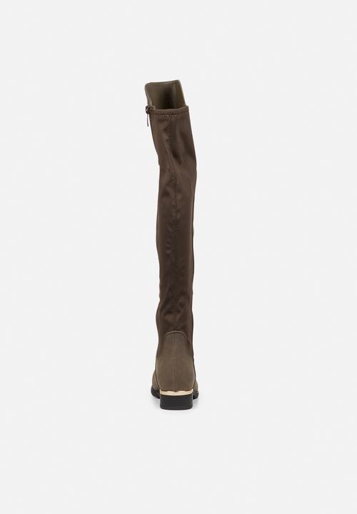 Miss Black - Hadar3 over the knee boot - olive