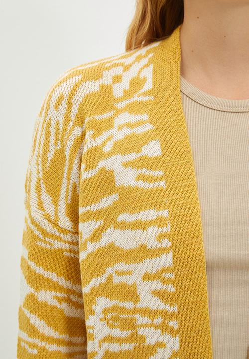 Trendyol - Jacquard cardigan - yellow
