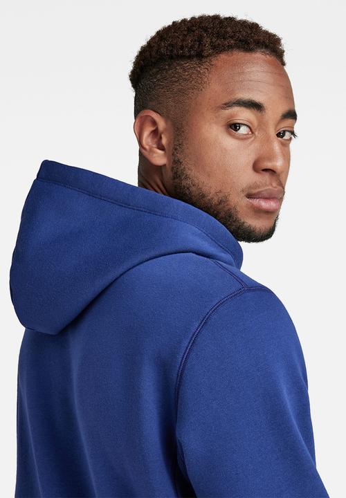 G-STAR - Premium core long sleeve hooded sweater - ballpen blue