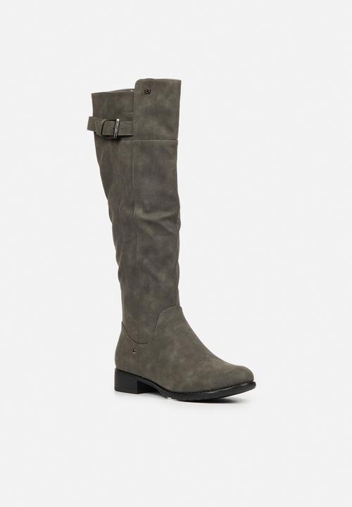Miss Black - Rebel1 riding boot - grey