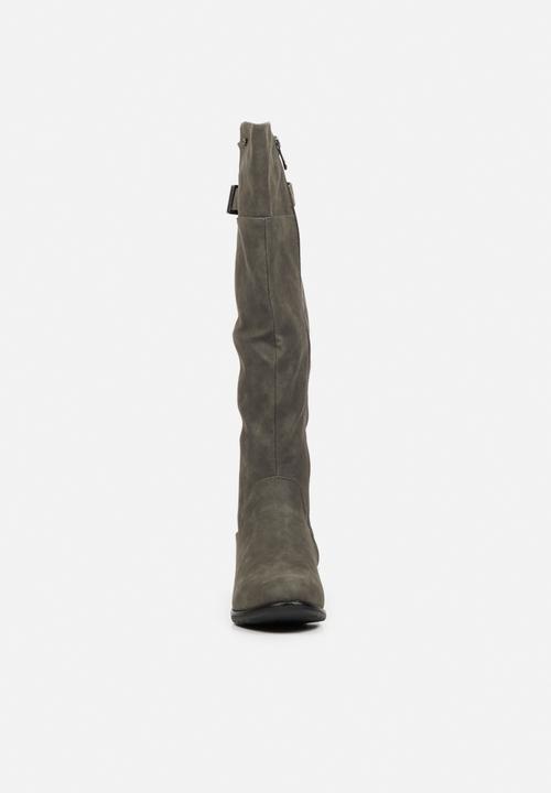 Miss Black - Rebel1 riding boot - grey