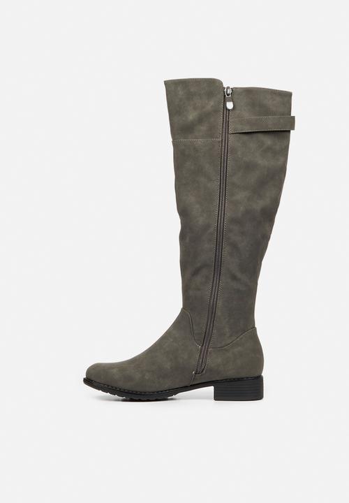 Miss Black - Rebel1 riding boot - grey