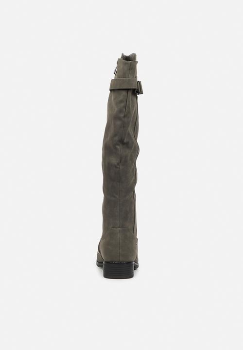 Miss Black - Rebel1 riding boot - grey