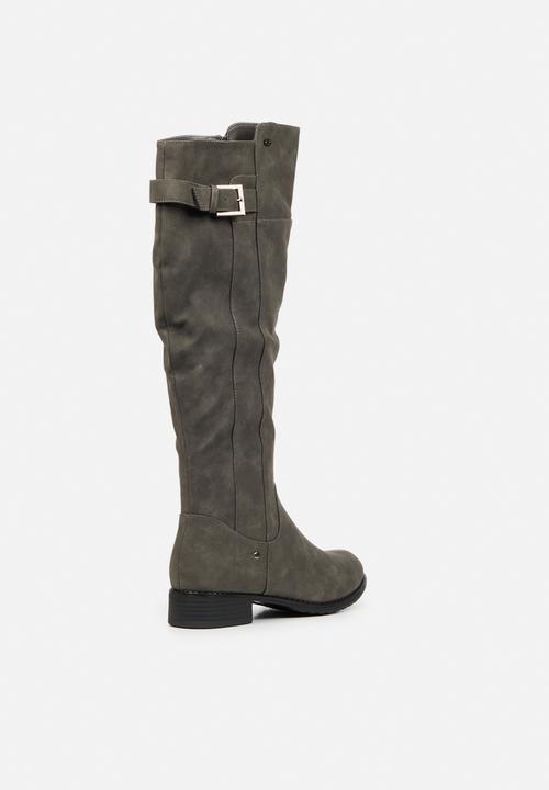 Miss Black - Rebel1 riding boot - grey