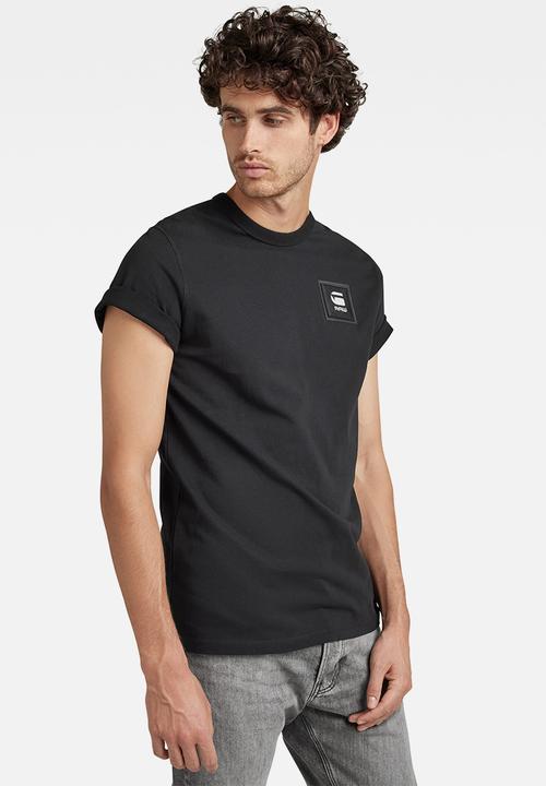 G-STAR - Badge logo+ r short sleeve tee - black