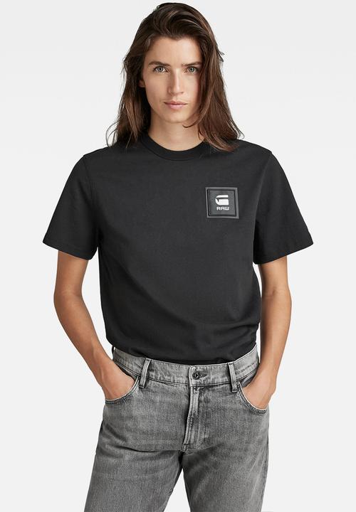 G-STAR - Badge logo+ r short sleeve tee - black