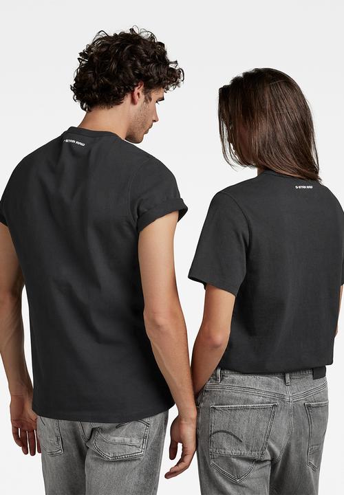 G-STAR - Badge logo+ r short sleeve tee - black