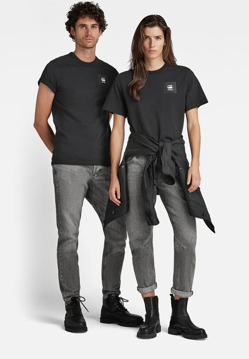 G-STAR - Badge logo+ r short sleeve tee - black