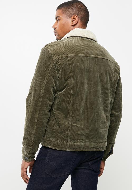Only & Sons - Onslouis life jacket corduroy pk 0421 - canteen