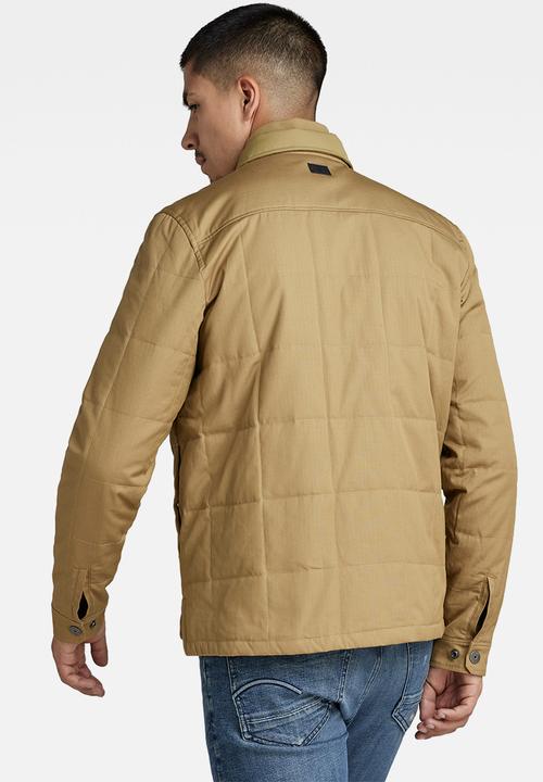 G-STAR - Postino quilted overshirt - fennel seed