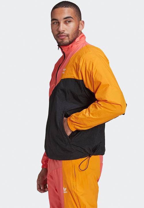 adidas Originals - Adicolor Colorblock Track Top - Black/semi turbo/bright orange