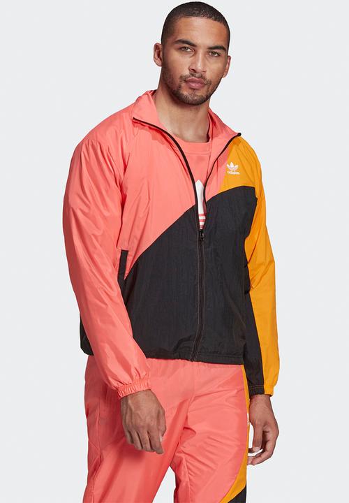 adidas Originals - Adicolor Colorblock Track Top - Black/semi turbo/bright orange