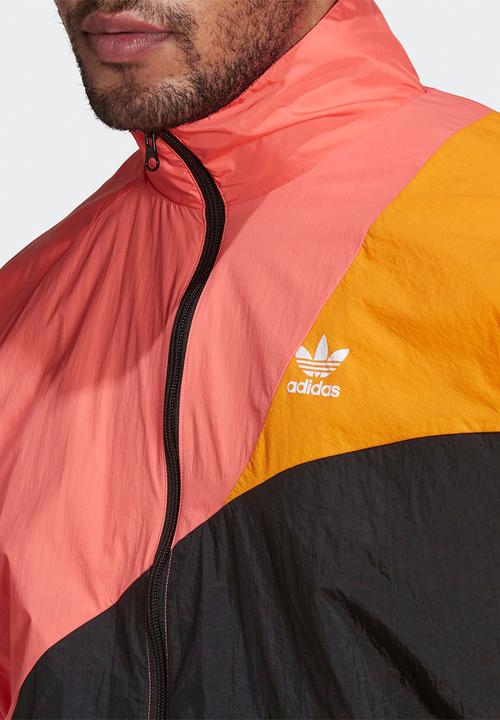 adidas Originals - Adicolor Colorblock Track Top - Black/semi turbo/bright orange