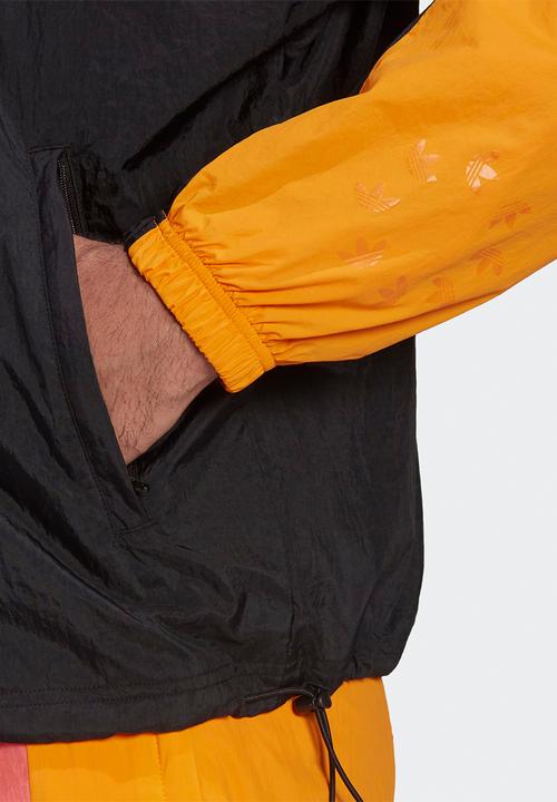 adidas Originals - Adicolor Colorblock Track Top - Black/semi turbo/bright orange