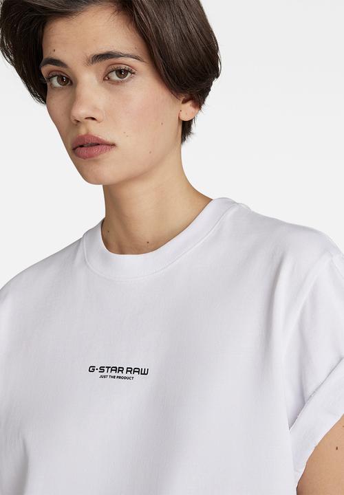 G-STAR - Center logo loose r t - white