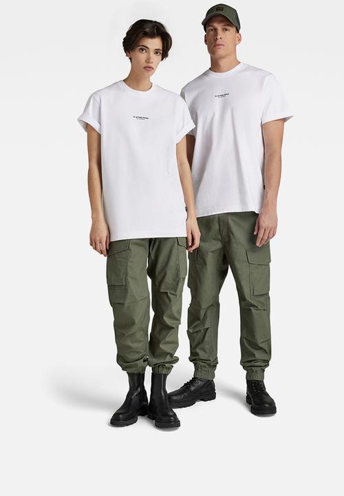G-STAR - Center logo loose r t - white