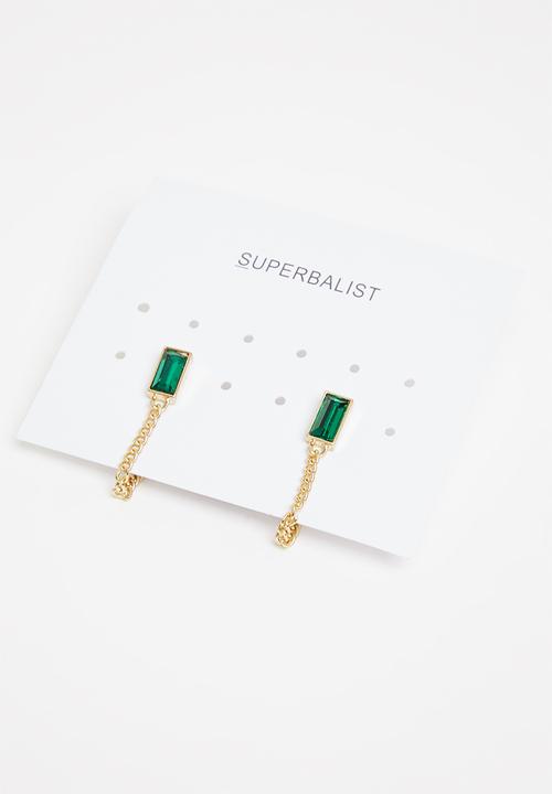 Superbalist - Jessy earrings - green & gold
