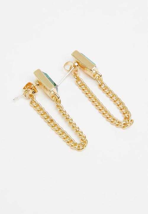 Superbalist - Jessy earrings - green & gold