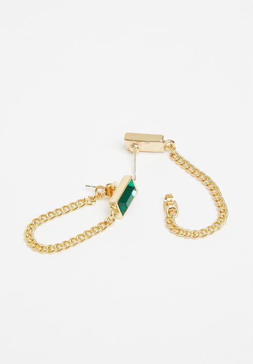 Superbalist - Jessy earrings - green & gold