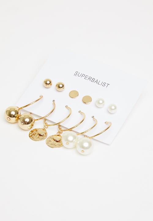 Superbalist - Lucia earring pack - gold