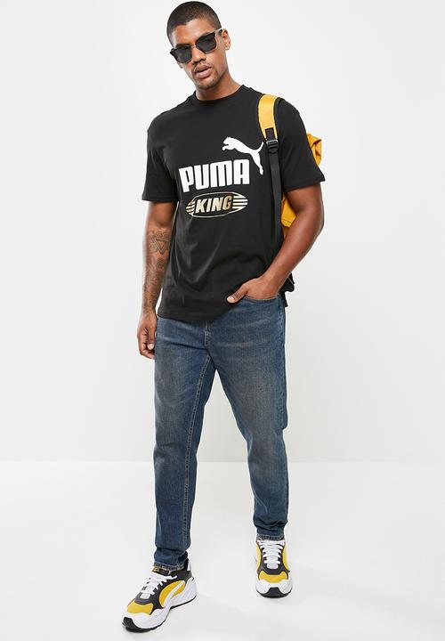 PUMA - King Logo  Tee- Black
