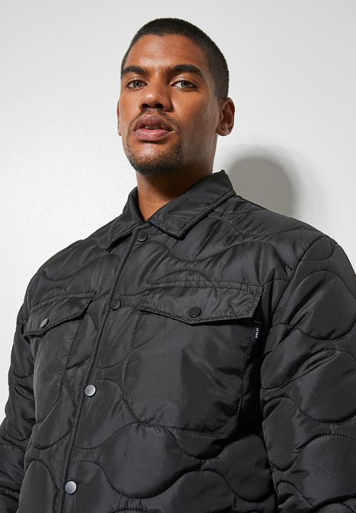 Superbalist - Rowley quilted utility jacket - black