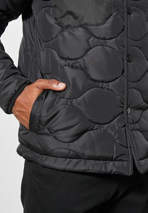 Superbalist - Rowley quilted utility jacket - black