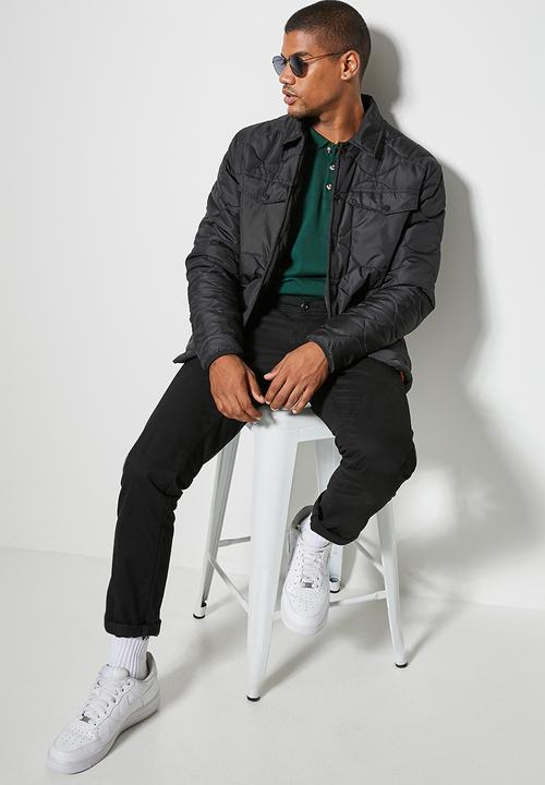 Superbalist - Rowley quilted utility jacket - black
