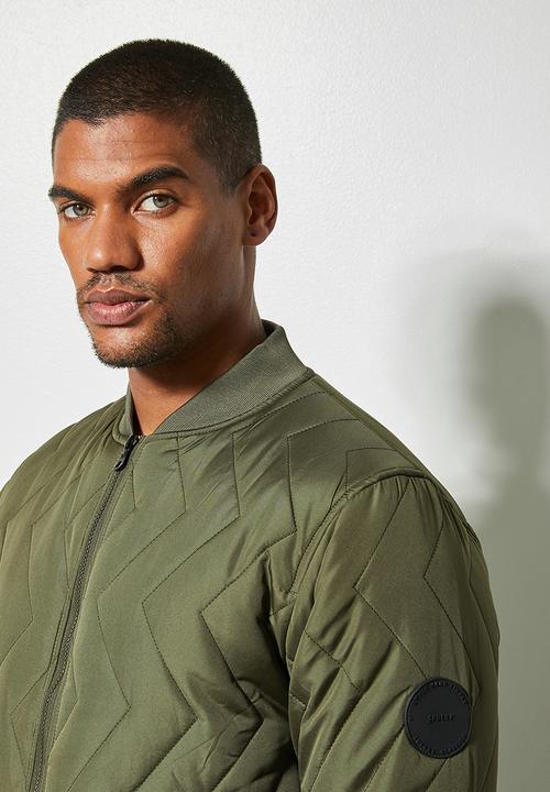Superbalist - Nevada quilted bomber - khaki green