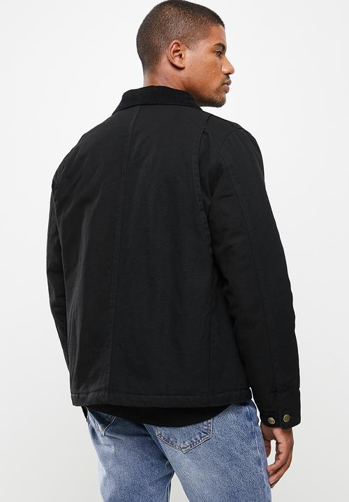 Jonathan D - JD Ryan Button Up Workwear Jacket  - Black