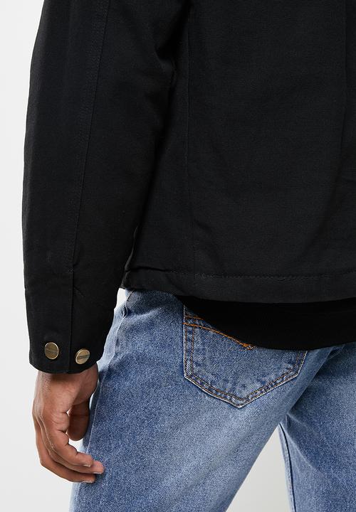 Jonathan D - JD Ryan Button Up Workwear Jacket  - Black