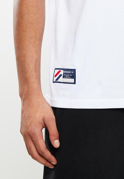 Superdry. - Superdry code essential tee - white