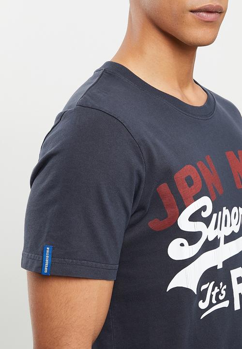 Superdry. - Vl ac tee 220 - eclipse navy
