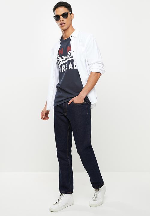 Superdry. - Vl ac tee 220 - eclipse navy
