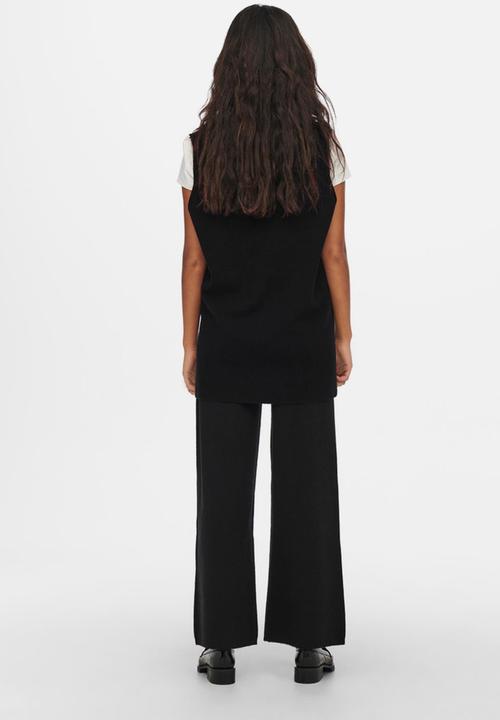 ONLY - Dallas v-neck vest - black
