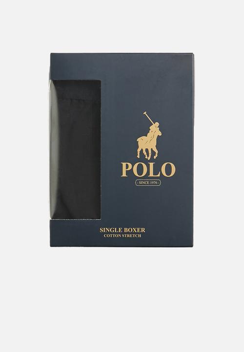 POLO - Men plain knitted boxer - black