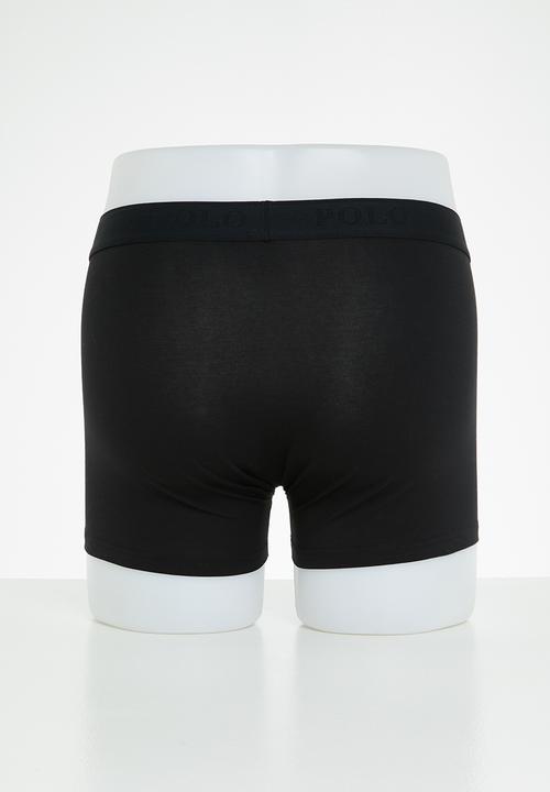 POLO - Men plain knitted boxer - black