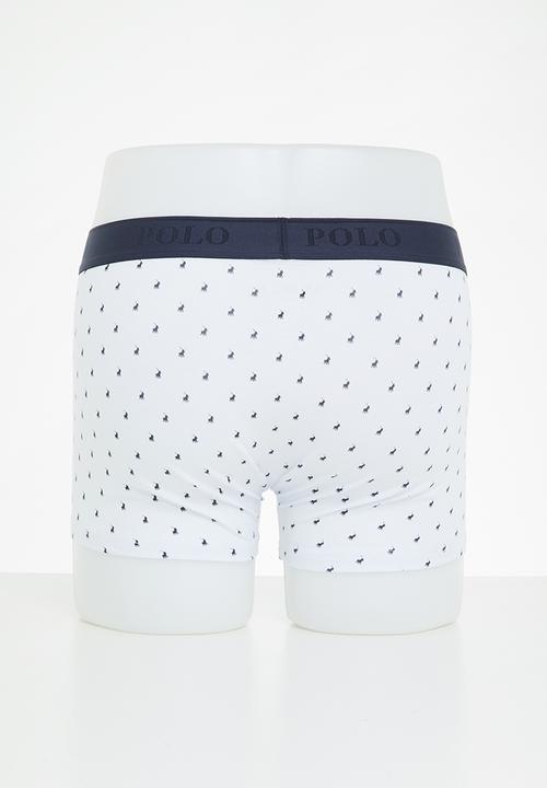 POLO - Men aop pony knit boxer - white