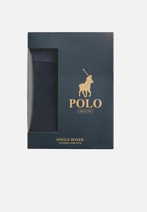 POLO - Men big pony knit boxer - navy