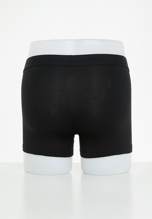 POLO - Men big pony knit boxer - black